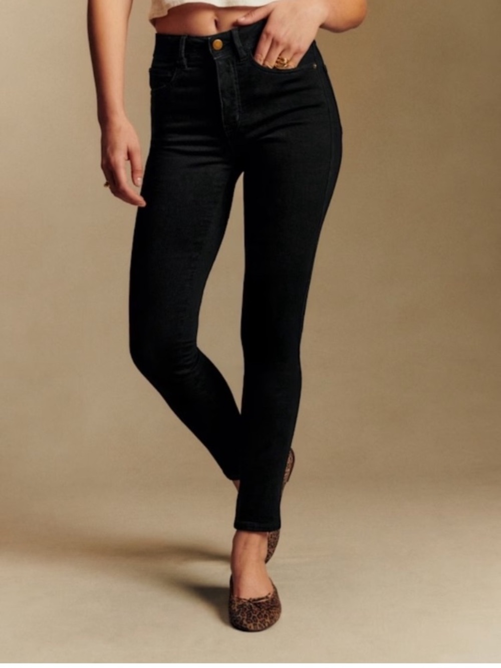 SEZANE Denim Black Skinny Jeans
